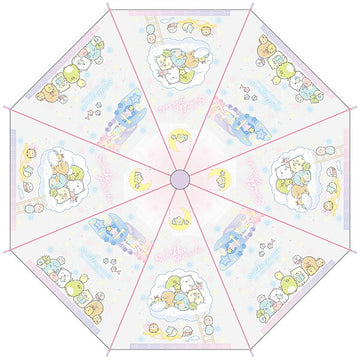 キャラクター子供ビニール傘55cm(ワンタッチタイプ)すみっコぐらし 星空さんぽ32464雨傘 子供用 子ども用 キッズアンブレラ【ラッピング不可商品】【送料無料 沖縄・一部地域を除く】